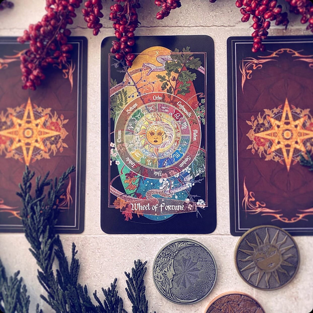 Children of Ostara Tarot Deck and Book (Black Edition)