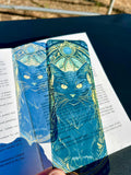 Black Cat Stained Glass Bookmark