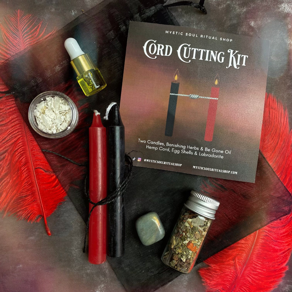 Cord Cutting Spell Kit for Witches | Ritual Set for Releasing & Letting Go