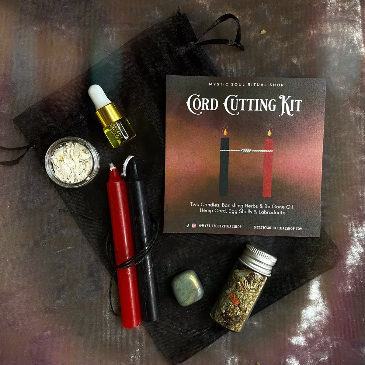 Cord Cutting Spell Kit for Witches | Ritual Set for Releasing & Letting Go