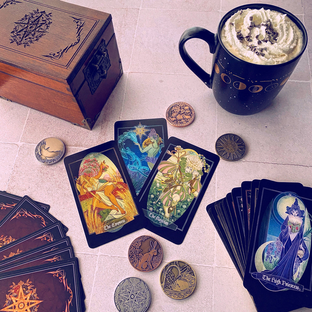 Children of Ostara Tarot Deck and Book (Black Edition)