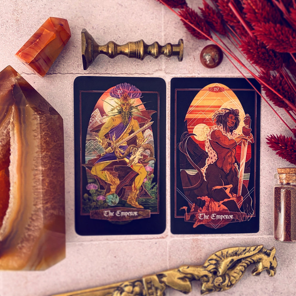 Children of Ostara Tarot Deck and Book (Black Edition)