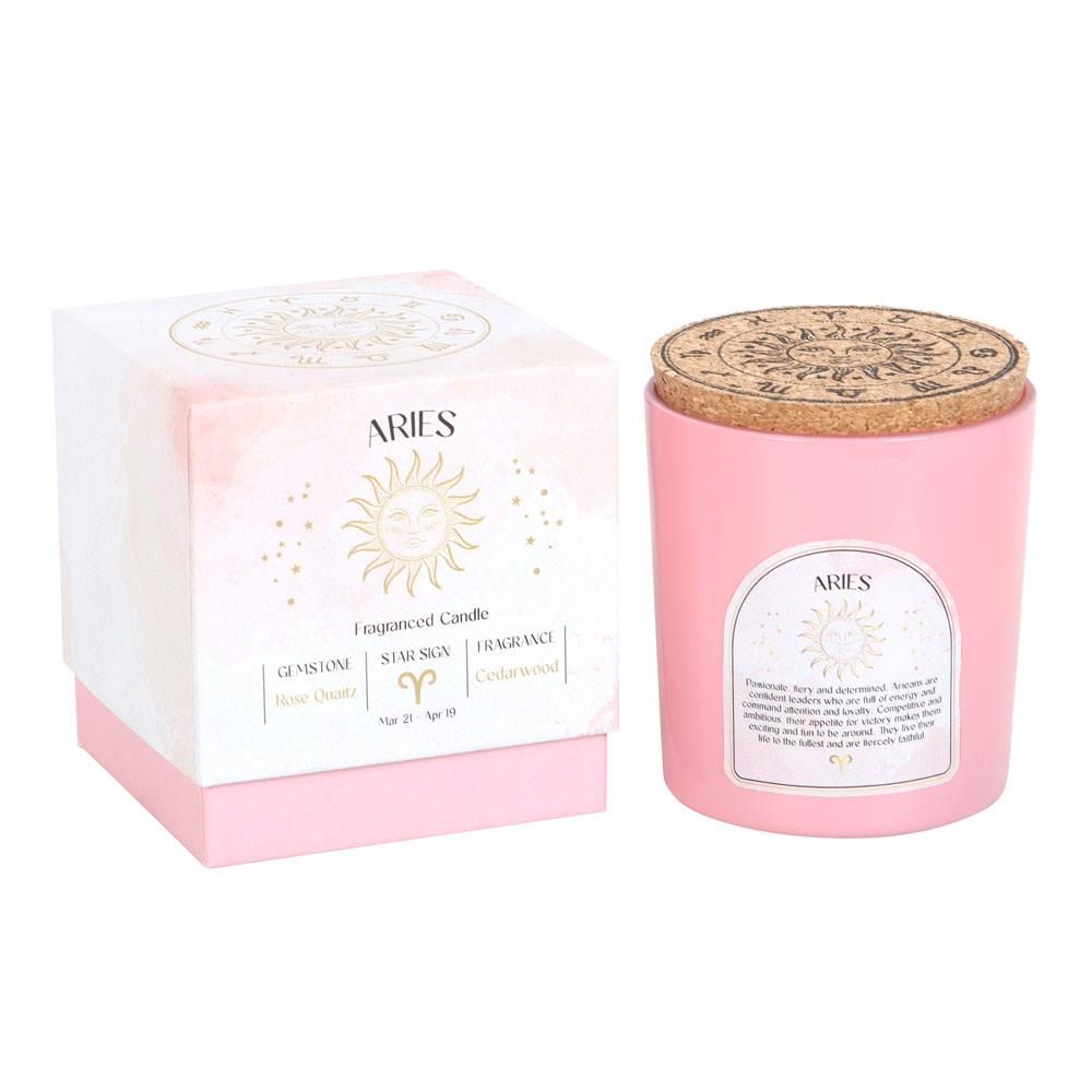 Scented Zodiac Crystal Candle
