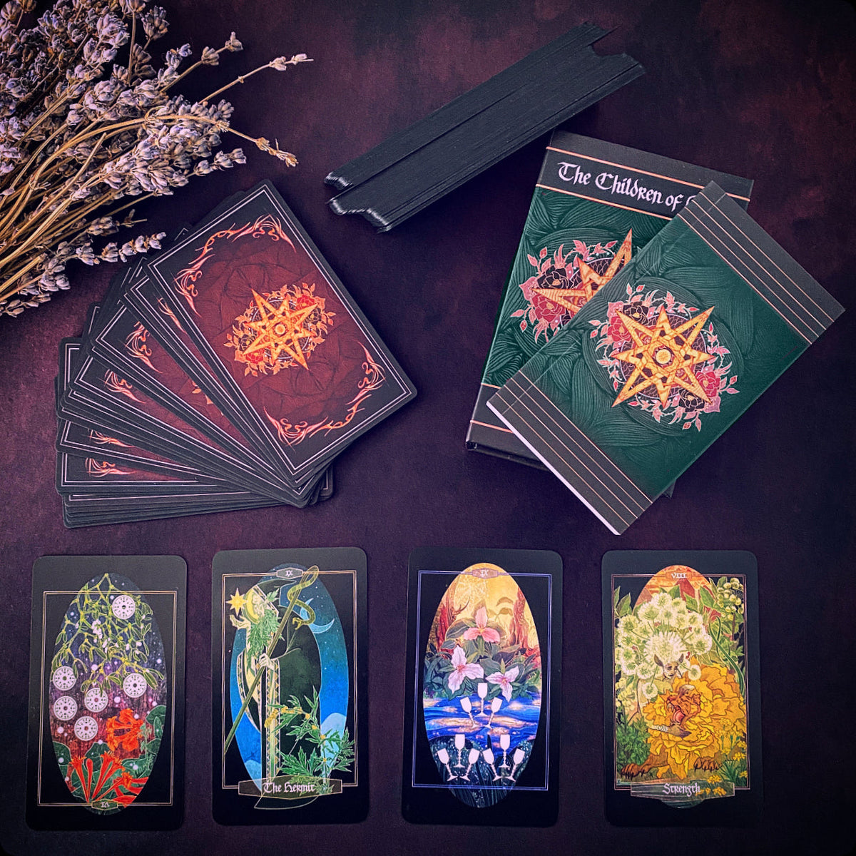 Children of Ostara Tarot Deck and Book (Black Edition)