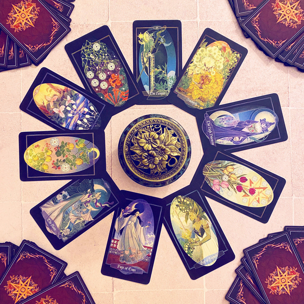 Children of Ostara Tarot Deck and Book (Black Edition)