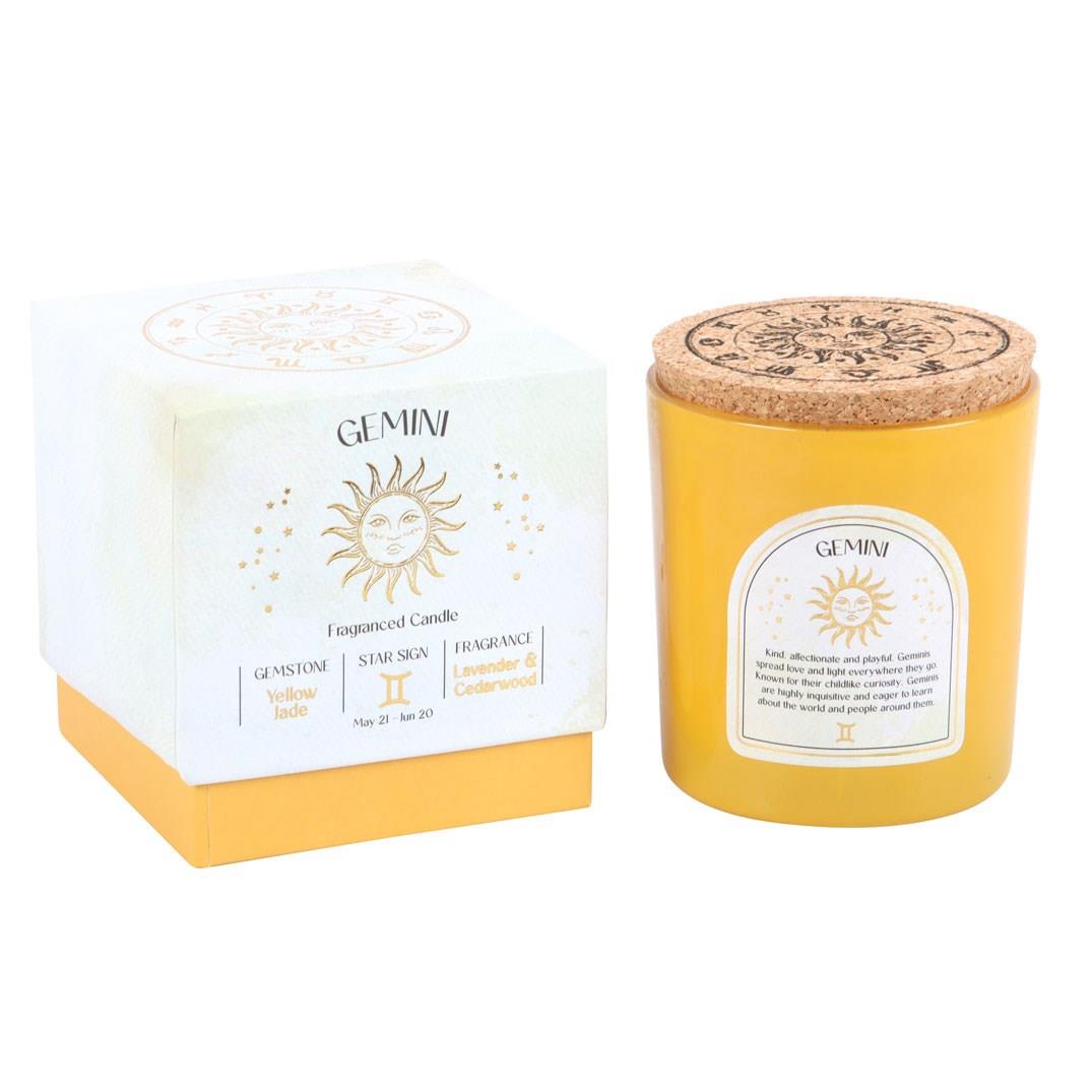 Scented Zodiac Crystal Candle