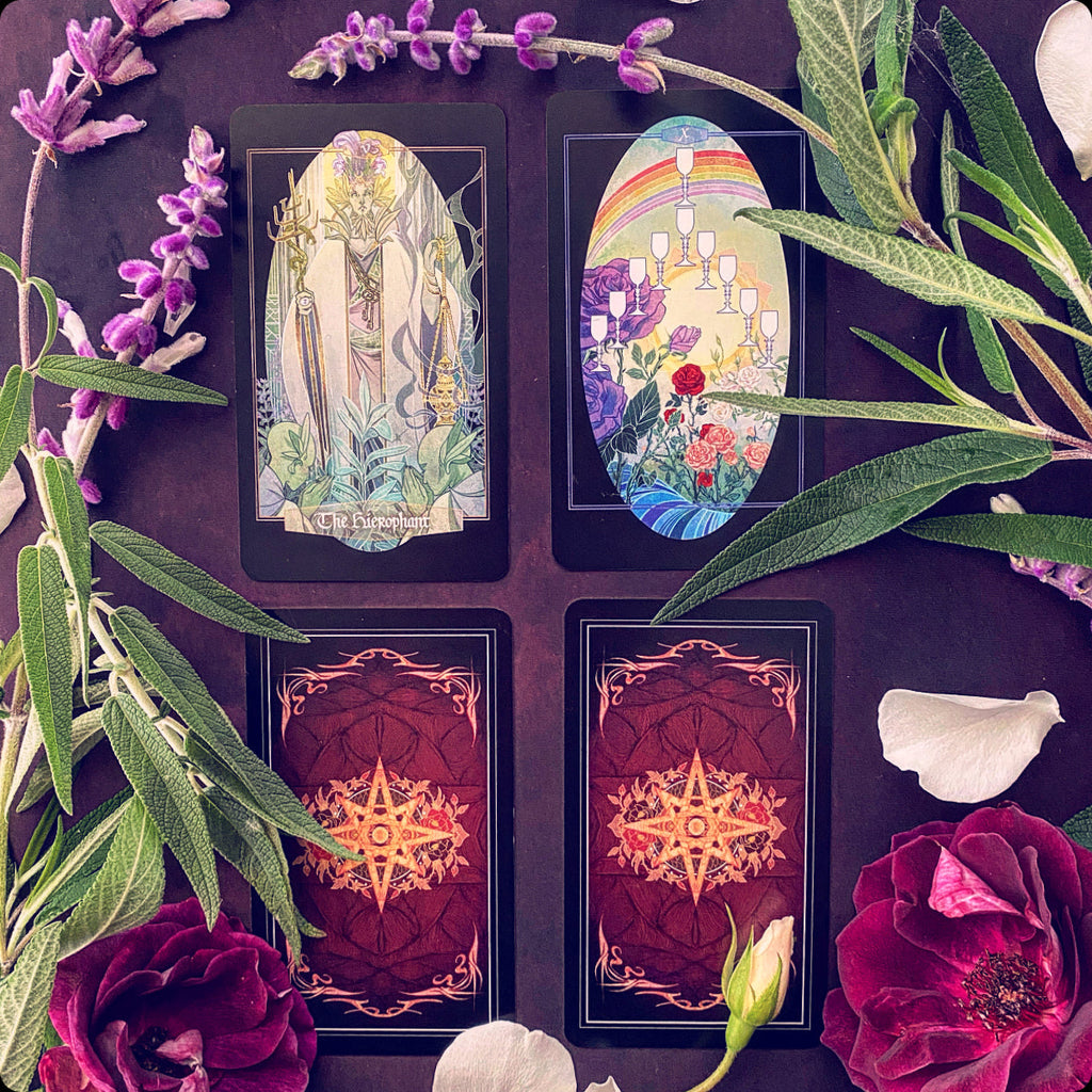 Children of Ostara Tarot Deck and Book (Black Edition)