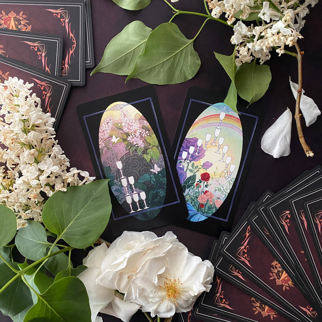 Children of Ostara Tarot Deck and Book (Black Edition)