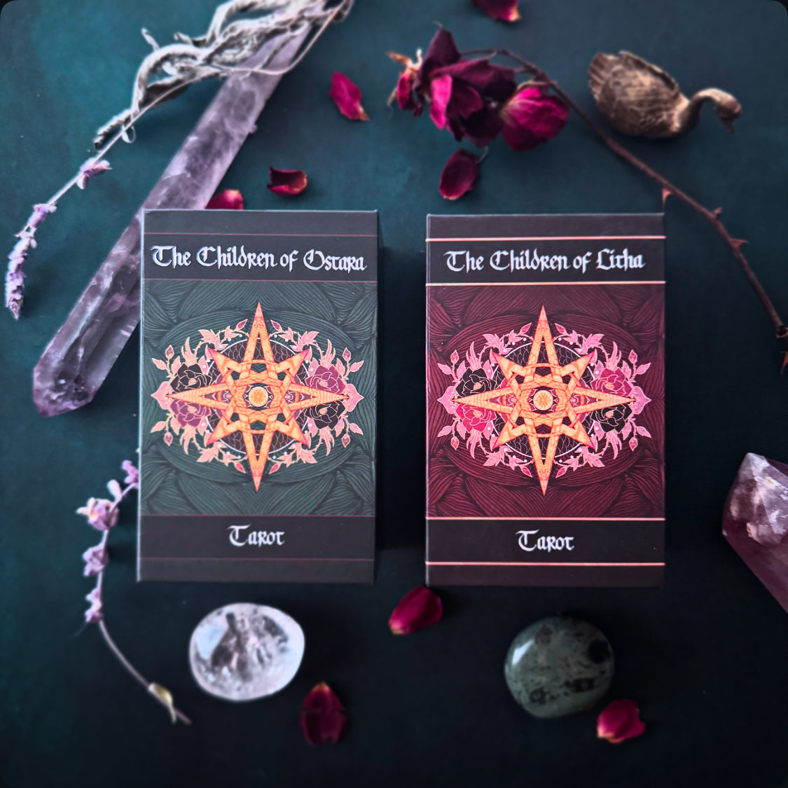 Children of Ostara Tarot Deck and Book (Black Edition)