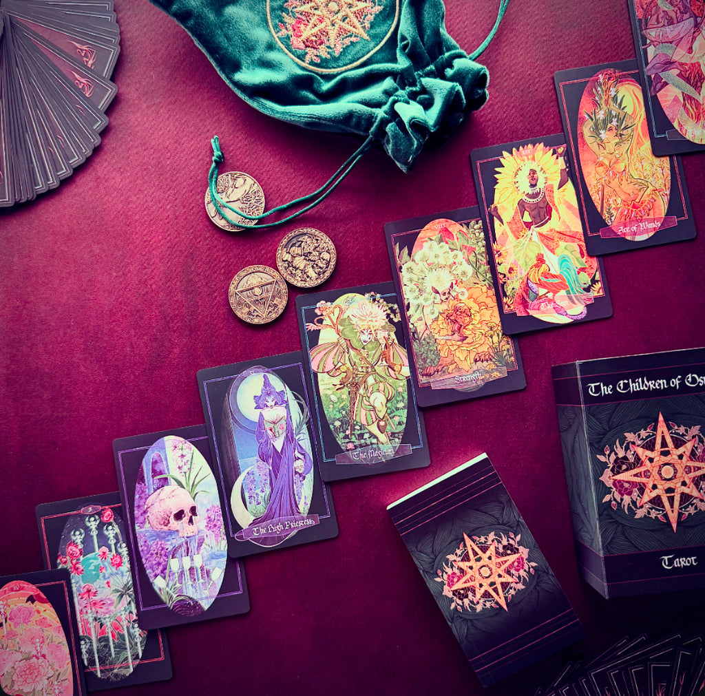 Children of Ostara Tarot Deck and Book (Black Edition)