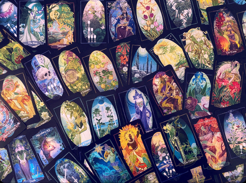 Children of Ostara Tarot Deck and Book (Black Edition)