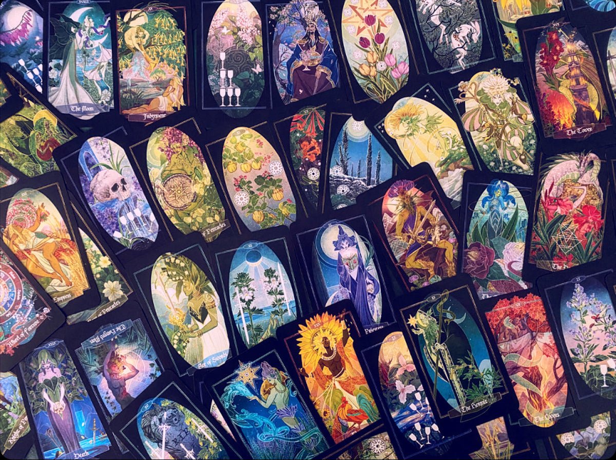 Children of Ostara Tarot Deck and Book (Black Edition)