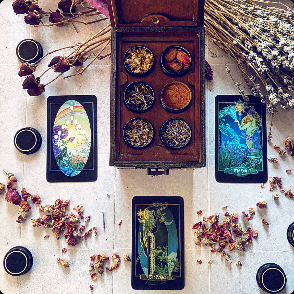 Children of Ostara Tarot Deck and Book (Black Edition)