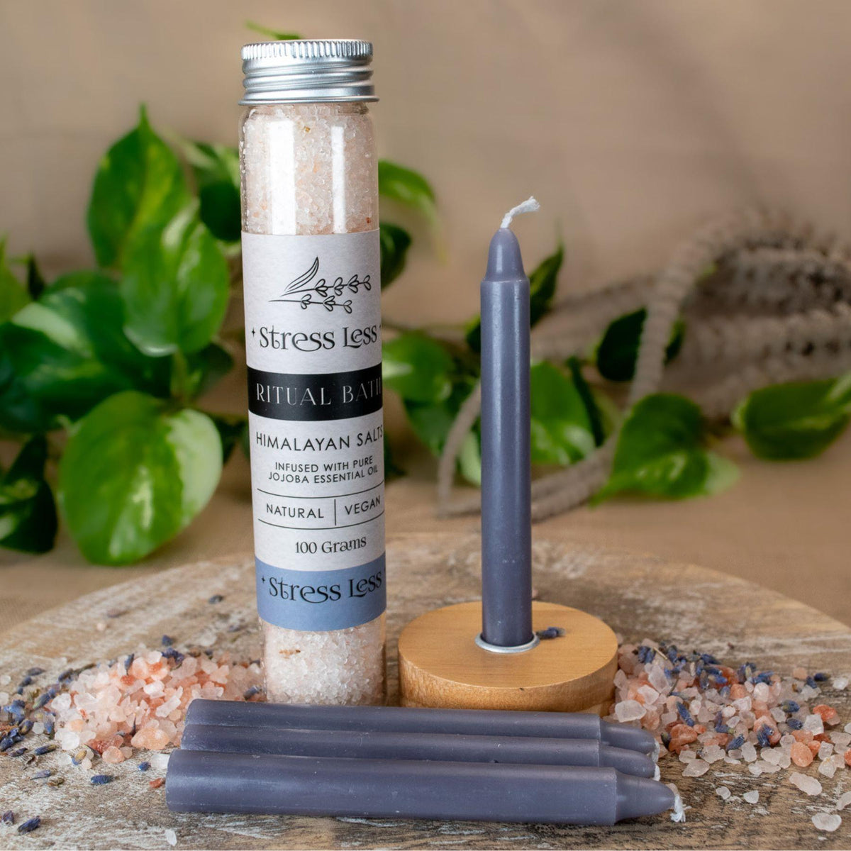 Ritual Bath Kit for Witches | Spell Candles, Bath Salts & Spiritual Cleansing Set