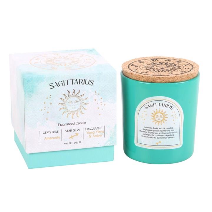 Scented Zodiac Crystal Candle