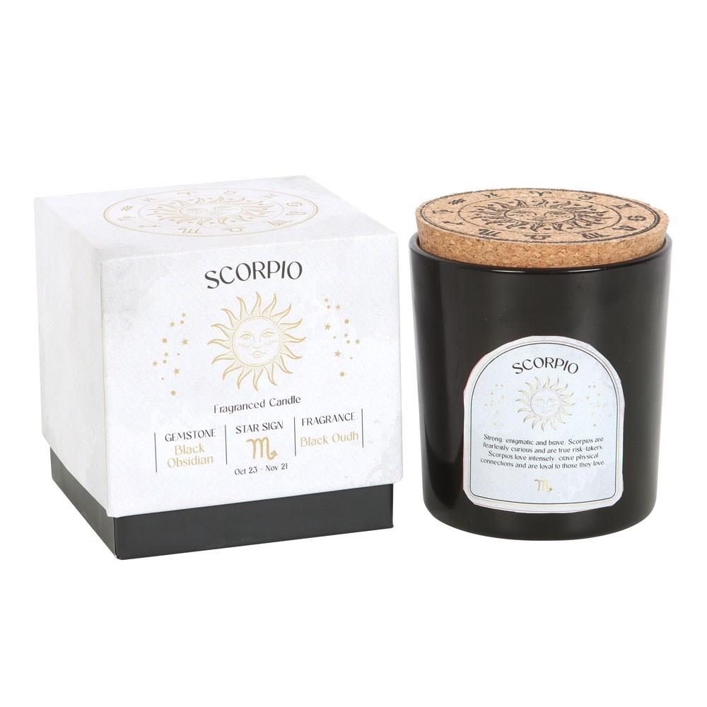 Scented Zodiac Crystal Candle
