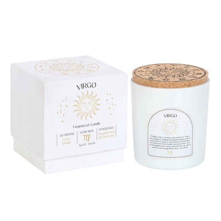 Scented Zodiac Crystal Candle